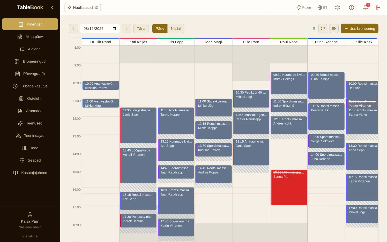 Hoolitsused — kalender