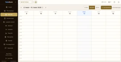 TableBook Berliini kuldne teema — nädalakalender